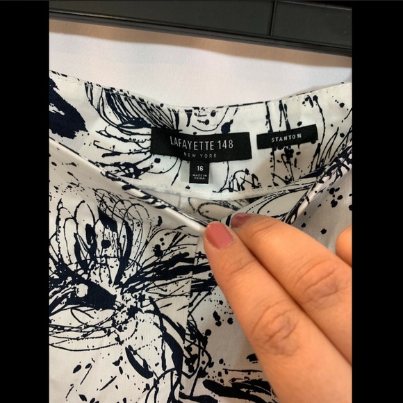 NWT $368 Lafayette 148 New York Stanton Slim Ankle Pant in Delft [SZ 16‎ ] - Picture 5 of 8